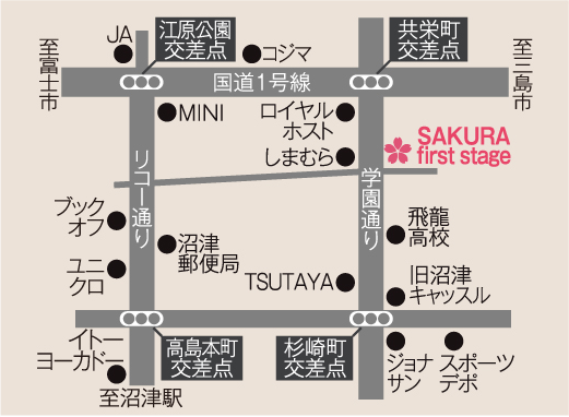 sakura first stage map